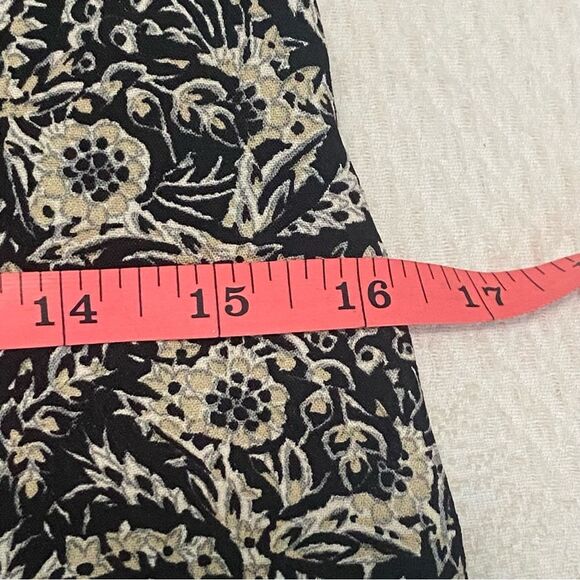 Zara Trafaluc Black Tan Velvet Yoke  Tassel V-Neck Mini Dress Size Small - Picture 6 of 9